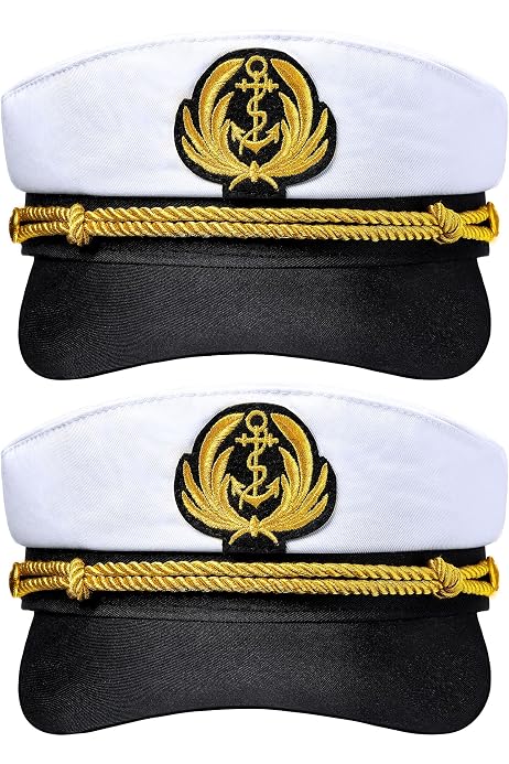 Yacht Boat Captain Hat Sea Cap Navy 