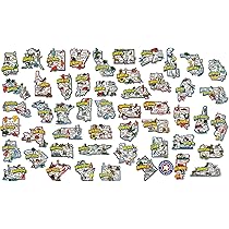 Amazon | Classic Magnetのジャンボアメリカ州マグネットセット