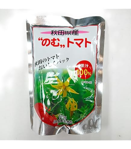飲料 秋田産 トマトジュース 果汁100% のむトマト 6箱（120袋入り）送料