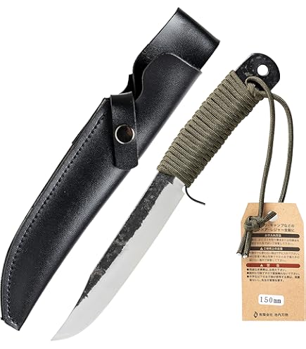 Amazon.co.jp: 池内刃物 青鋼2号鍛造 両刃 黒打仕上げ DIY,アウトドア