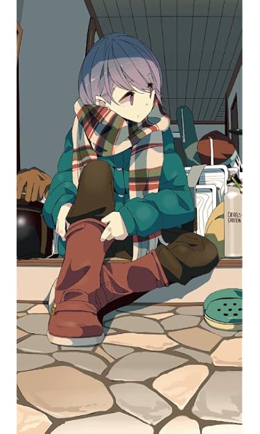 2021冬アニメ - 志摩 リン（しま リン）玄関でブーツを履く