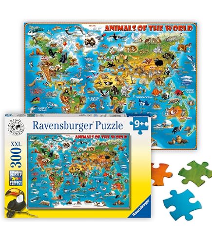Amazon | Ravensburger Kinderpuzzle - 13355 Buntes Europa - 300
