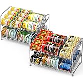 SimpleHouseware Stackable 3 Tier Can Rack Organiser for Kitchen and ...