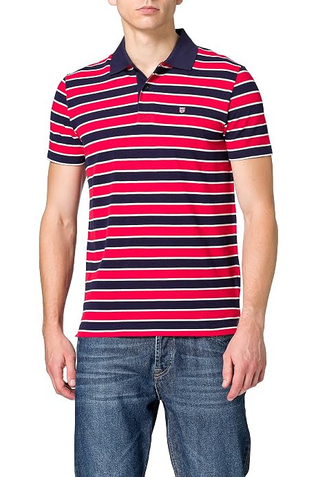 GANT Men's D2. Retro Shield Striped SS 