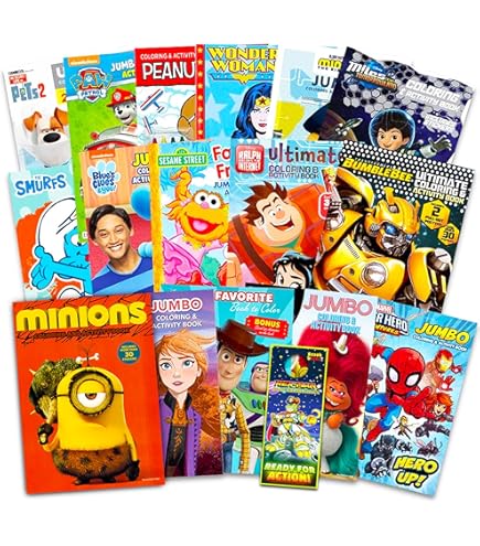 Amazon | 4~8歳のお子様向けの大量塗り絵本24冊 - 男の子