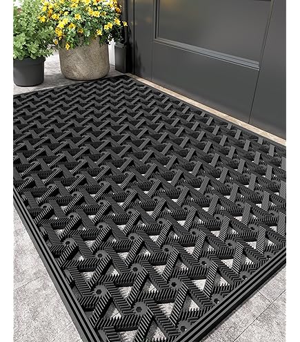 CKB LTD Metal Grill Galvanised Steel Doormat Outdoor Garden Entrance Front Door Heavy Duty Boot Scraper Mats - Large: Doormats