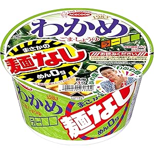 エースコック わかめラー まさかの麺なし ごま・しょうゆ 24g ×12個