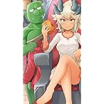 ダンジョンの幼なじみ iPhone SE/8/7/6s(750×1334)壁紙 オッくん,リューカ