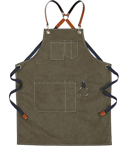 50’s リアルワーカーワークエプロン アート作品‼︎ Amazon.co.jp: エプロン メンズ 作業用 絵画エプロン美術学生