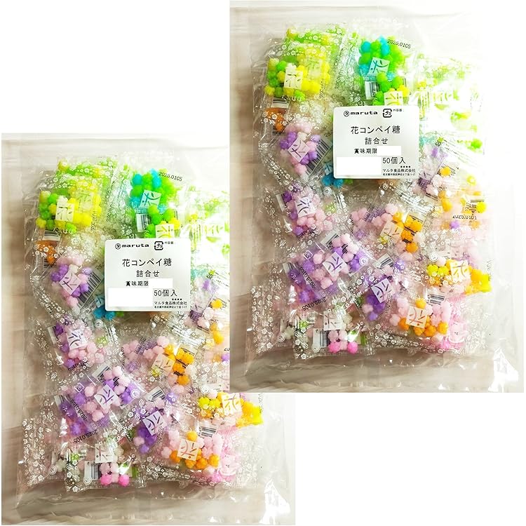 Amazon.co.jp: 金平糖 花こんぺいとう コンペイトウ 4g ×100袋セット