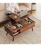 Amazon.co.jp: ローテーブル 昇降式 一人暮らしリビングテーブル 隠す