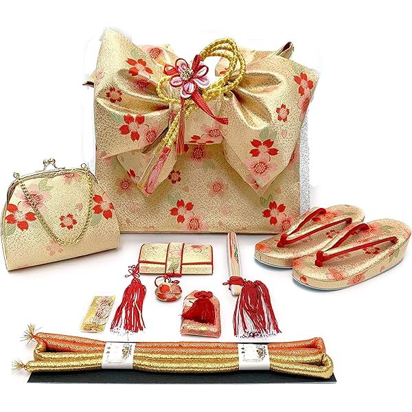 91 黒×鞠×桜　ペアセット　結び帯・箱せこセット　7歳　七五三 91 黒×鞠×桜 ペアセット 結び帯・箱せこセット 7歳 七五三 きもの山喜