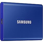 Samsung Portable SSD T7, 1TB, Indigo Blue, USB3.2, Type-C, R/W(Max) 1,050MB/s, Aluminium Case