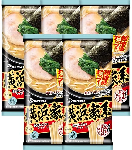 Amazon.co.jp: マルタイ 熊本黒マー油とんこつラーメン 186g×5個