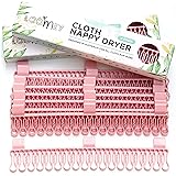 Loomey Cloth Nappy Dryer Laundry Pegs Hanger, Perfect for Drying Modern Cloth Nappies, Socks Holder, Clothes peg, Durable, Sa