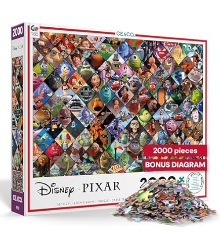 ディズニー ステンドアート ジグソーパズル 2000ピース 楽天市場】2000ピースジグソーパズル ディズニー＆ディズニー/ピクサー