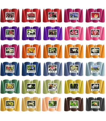Amazon.co.jp: 六種花世界 サンダルウッド コーン 120粒 徳用サイズ