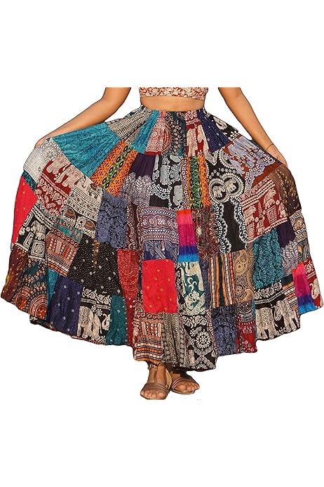 boho skirts amazon