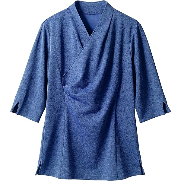 Amazon | [フォーク] ヌーヴォ 事務服 制服 オーバー ブラウス (七分袖