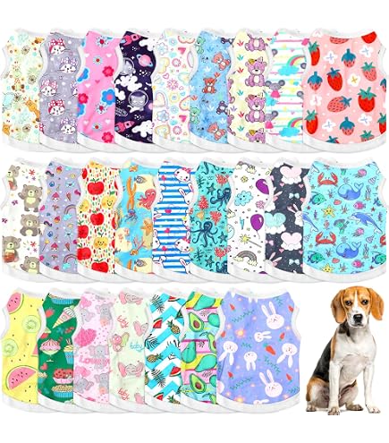 Weewooday 8 Pieces Dog Sweaters Winter Chihuahua Clothes Outfits Puppy Sweater Dog Warm Shirt Puppy Clothes For Colorful Thickening Dogs Pajamas For Pets Pup Cat (Classic Pattern,X-Small