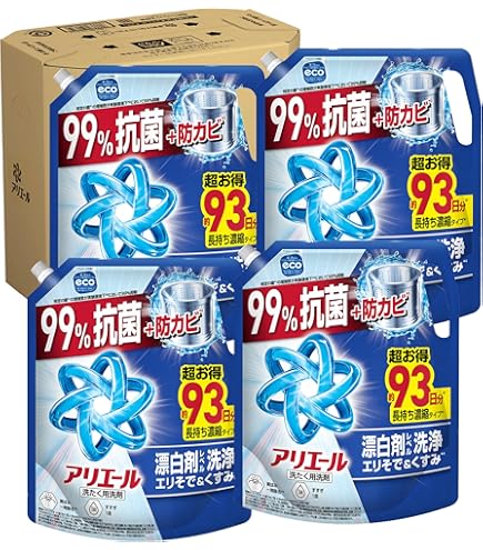 Amazon | 1000g x 6個 アリエール 洗濯洗剤 液体 除菌成分プラス