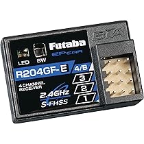 Futaba 4PL   R204GF  二個 Amazon | Futaba R204Gf-E 2.4G SFHSS マイクロ4チャンネル
