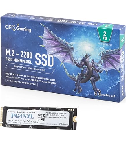CFD - CFD　M.2 NVMe SSD SFT4000G CSSD-M2L4KSFT4KG　4TB CFD販売 CFD M.2 NVMe SSD SFT4000G CSSD-M2L4KSFT4KG 4TB [管理
