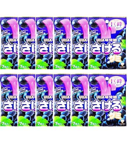 Amazon | UHA味覚糖 なが～いさけるグミ 巨峰 1枚×10個 | UHA味覚糖