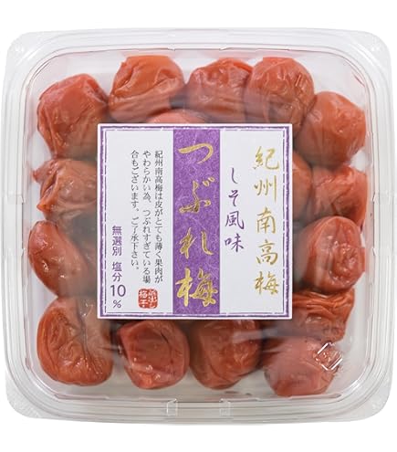 Amazon | 梅干し 紀州南高梅 無添加 訳あり 白干梅つぶれ 400g 塩分15