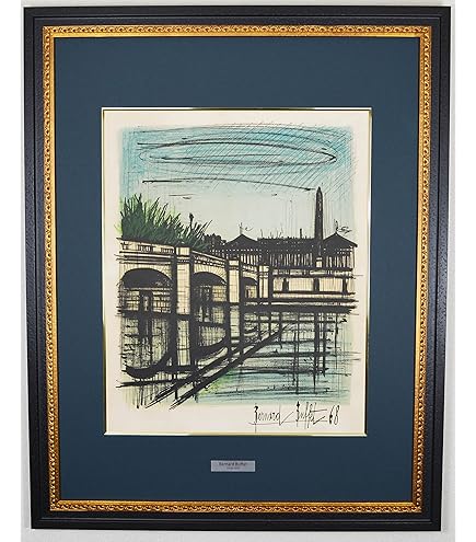 Amazon.co.jp: 絵画 ビュッフェ リアルト橋 シルクスクリーン刷