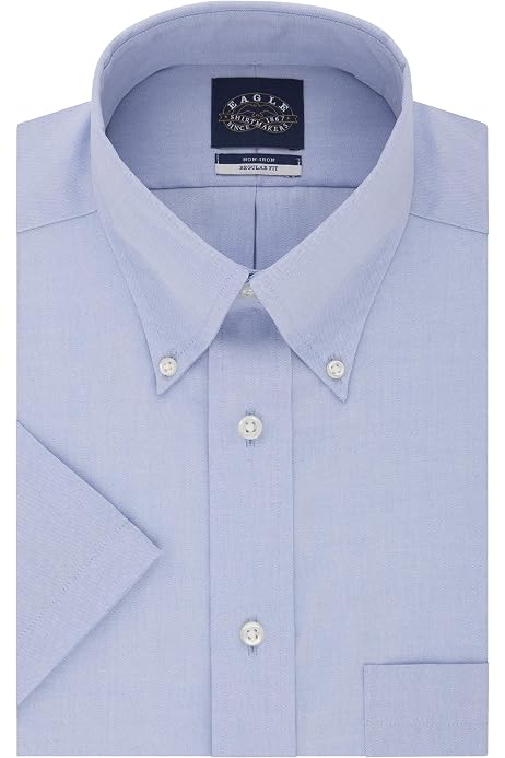 EagEagle Men's Non Iron Stretch Collar 
