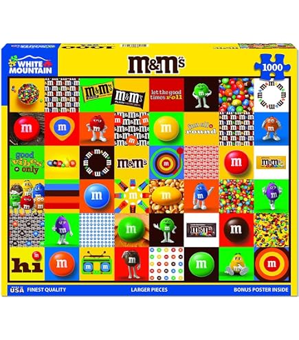 Amazon | ホワイトマウンテンパズル - M&Mのレンズ豆 - 大人と子供の