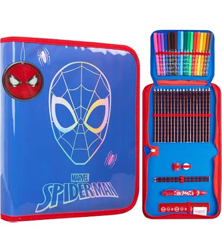 Amazon | スパイダーマン 文房具セット スパイダーマン鉛筆ケース