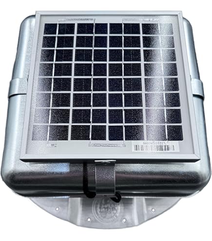 Solar Powered Shipping Container Vent Fan – Energy Efficient Dual Fans, Rust Proof Design, Active Airflow Prevents Condensation & Overheating For