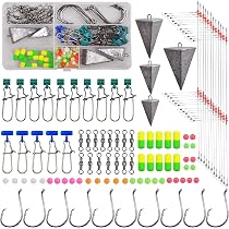 SILANON Surf Fishing Tackle Kit - Complete Saltwater Fishing Gear Set With Box