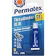Permatex 50P24005JP Screw Lock, Medium Strength, Thread Locker, Blue, 0.2 oz (5 g), Single Use Size, Easy to Use Gel
