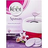 Veet Spawax Hair Removal Stripless Wax Warming Starter Kit, 150g