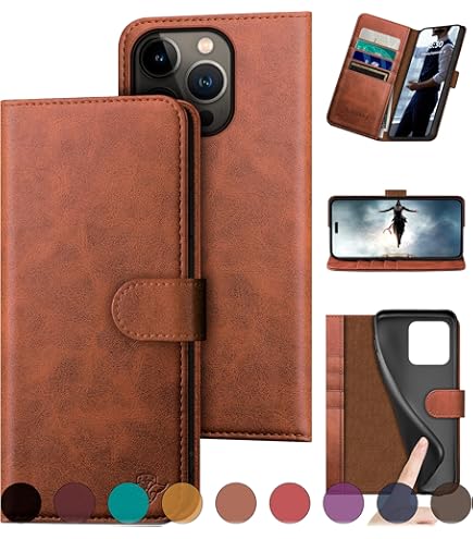 IPhone 16 Pro MAX Detachable Leather Wallet Cases Magsafe Compatible