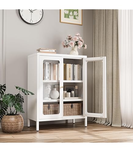 Amazon｜IKEA/イケア HAUGA/ハウガ：ハイキャビネット 扉2枚付