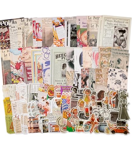 Amazon.co.jp: 234ピース/4セット ジャンクジャーナルページ