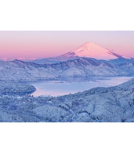 Amazon.co.jp: 【日本製】 300ピース ジグソーパズル 富士と桜咲く湖畔