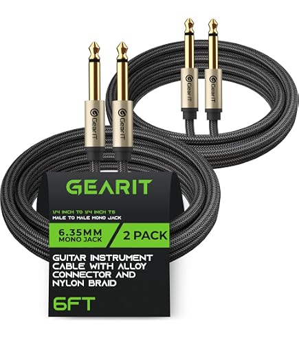 Câble Audio Jack 6,35 Mm - 1,5 Mètre, Stéréo, Qualité Studio Rean