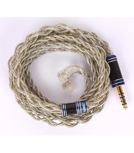Amazon | 【JSHiFi-Werwolf】2pin4.4mmリケーブル単結晶銅銀メッキ