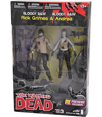 Amazon | ウォーキングデッド3ブラッディ白黒Michonneとペットゾンビ