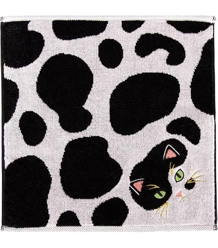 Amazon.co.jp: 猫柄 ハンカチ プチギフト 1枚 遊び心を加えた