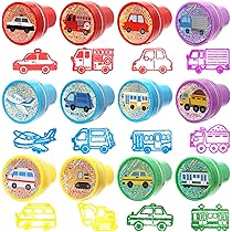 Amazon.co.jp: スタンプ のりもの スタンプ ミニスタンプ インク入り