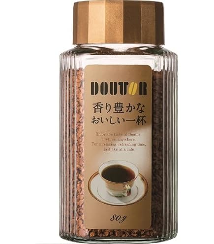 ドトールDOUTORインスタントコーヒー（香り芳ばしおいしい一杯）180g Amazon.co.jp: ドトールコーヒー 香り芳ばし おいしい一杯 180g瓶×12本