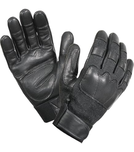 Amazon | Mil-Tec 手袋 メンズ レザー / ケブラー ブラック US サイズ