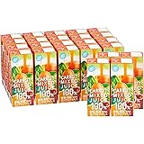 [Amazonブランド] Happy Belly キャロットミックス ジュース 100% 200ml×24本 ボトル1食分の野菜が摂れる ビタミンCたっぷり