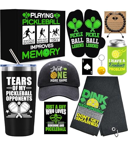 10 Pieces Pickleball Gifts for Men, Pickleball Lover Stuff  display picture 1